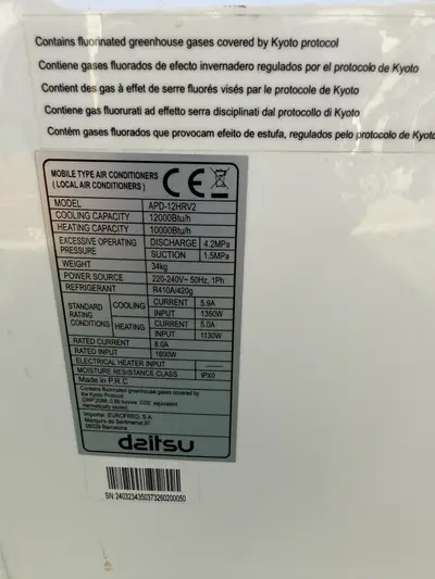 Przenosny klimatyzator 12000